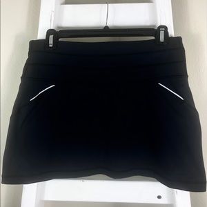 ATHLETA Relay Athletic Skort Skirt Black Sz Small